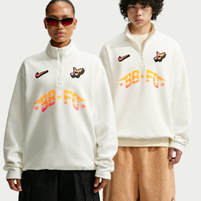 Nike SB Skate 1/2-Zip Fleece Crew-Neck Sweatshirt. Nike.com